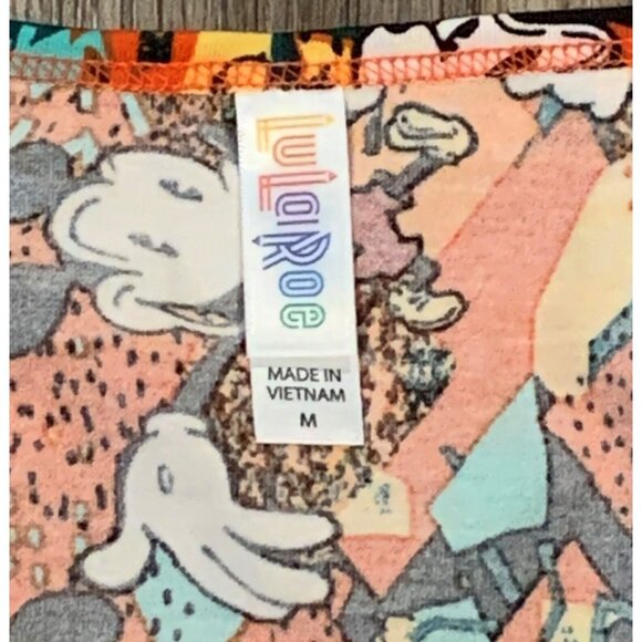LuLaRoe Womens Shirt Disney Mickey Mouse Size M All Over Print Short Sleeve NEW - Picture 3 of 10